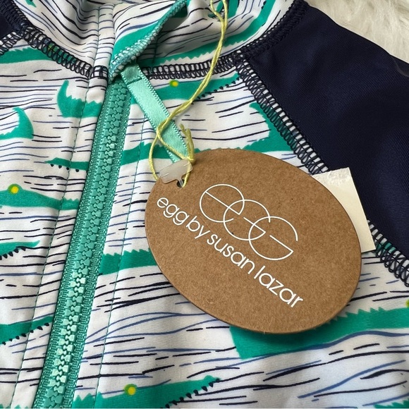 •new• EGG NY - Jessie Shortall Alligator Swimsuit - Picture 2 of 6